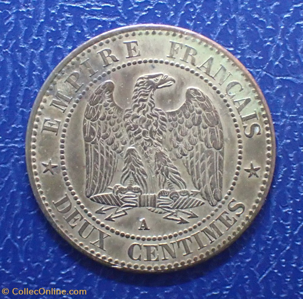 2 CENTIMES NAPOLEON III, 1862 A tete laurée ( Paris ) monnaies france modernes 2 centimes napoleon iii 1862 a tete lauree paris