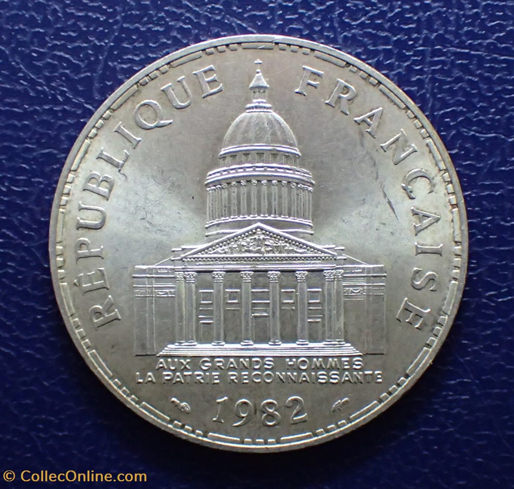 100 FRANCS Panthéon 1982 monnaie france moderne 100 francs pantheon 1982