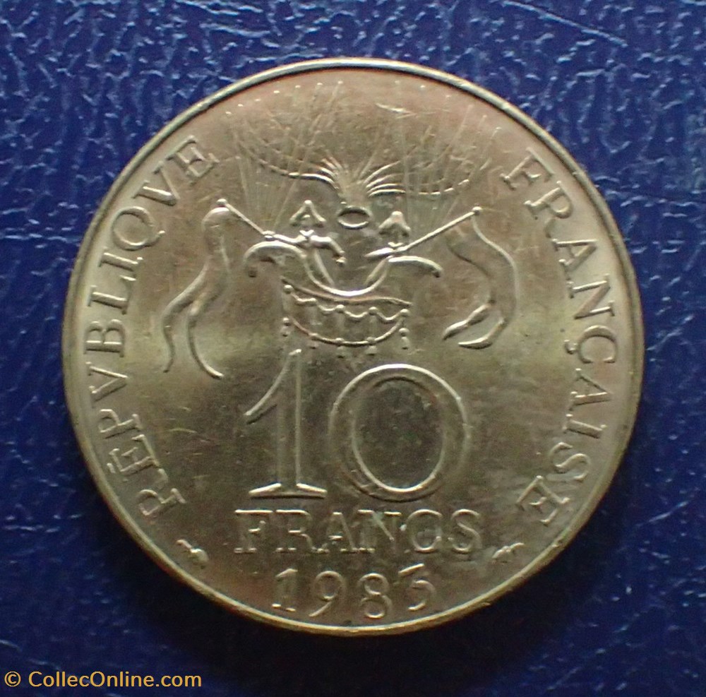 10 FRANCS Conquete de l'espace 1983 tranche B monnaies france modernes 10 francs conquete de espace 1983 tranche b