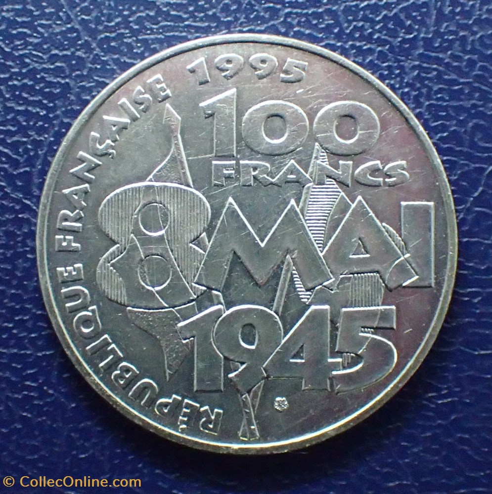 100 FRANCS 1995 Commémoration de l'armistice monnaie france moderne 100 francs 1995 commemoration de armistice