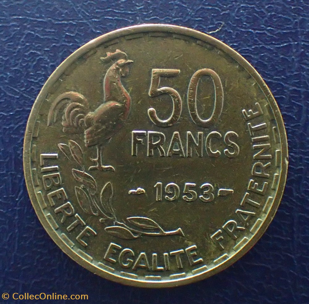 50 FRANCS 1953 G. Guiraud monnaie france moderne 50 francs 1953 g guiraud