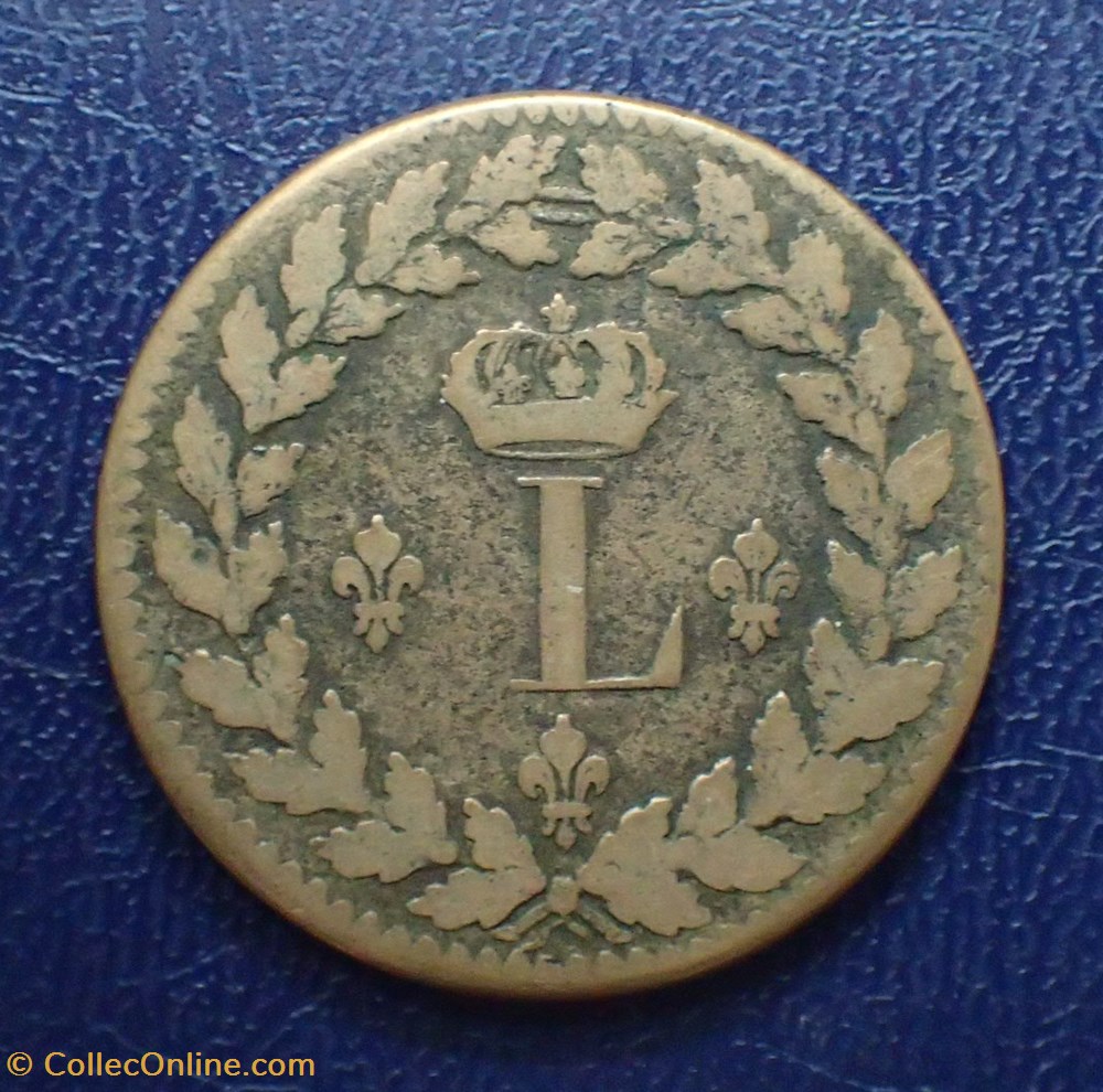 UN DECIME Louis XVIII 1815 monnaies france a modernes un decime louis xviii 1815
