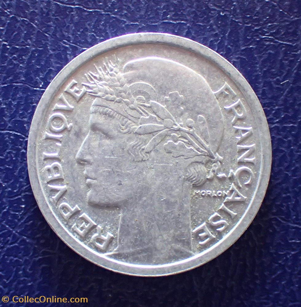 1 FRANC 1947 Morlon en aluminium monnaie france moderne 1 franc 1947 morlon en aluminium