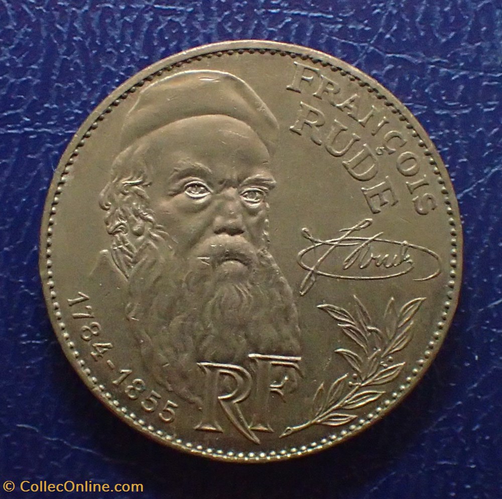 10 FRANCS François Rude sculpteur 1984 Tranche B monnaies france modernes 10 francs francois rude sculpteur 1984 tranche b