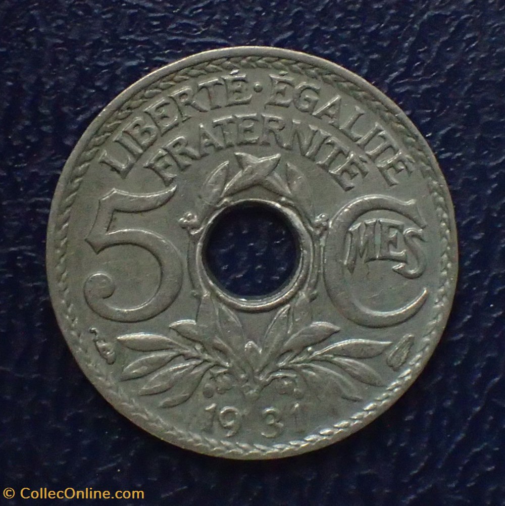 5 CENTIMES 1931 Lindauer petit module monnaies france modernes 5 centimes 1931 lindauer petit module