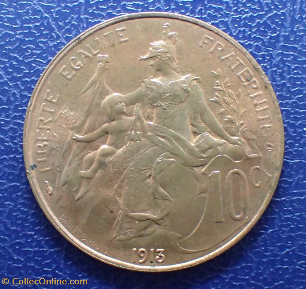 10 CENTIMES 1913 DUPUIS monnaie france a moderne 10 centimes 1913 dupuis