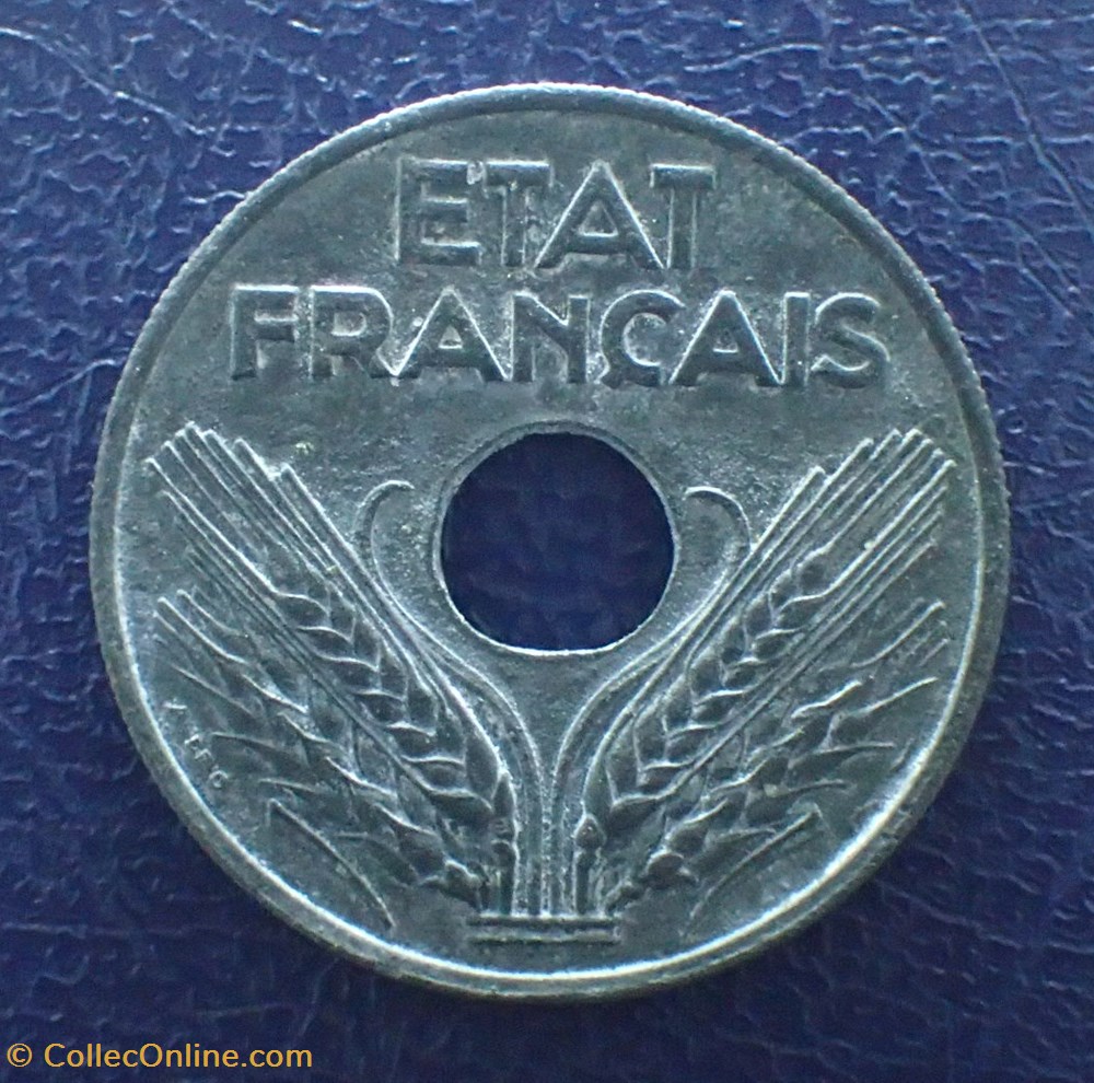 20 CENTIMES 1942 type 20 monnaie france a moderne 20 centimes 1942 type 20