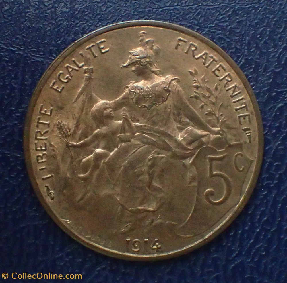 5 CENTIMES 1914 Daniel-Dupuis monnaies france modernes 5 centimes 1914 daniel dupuis