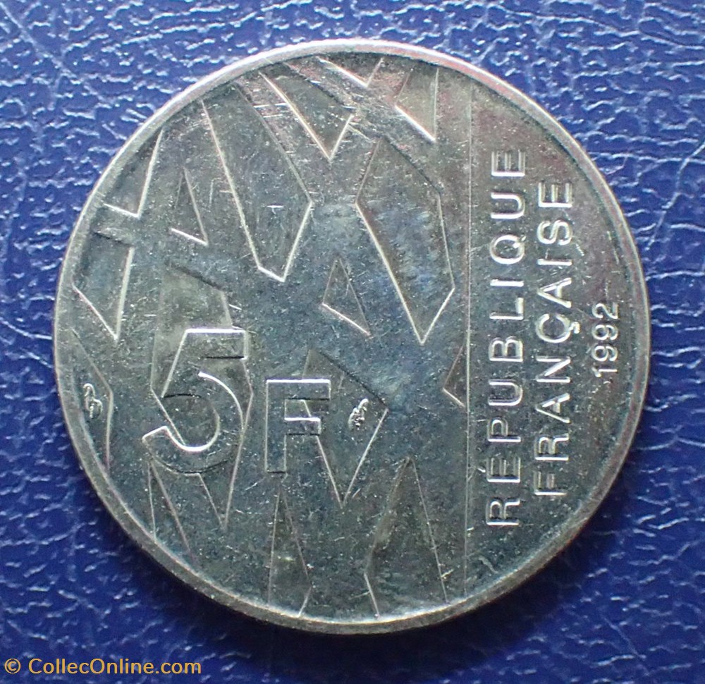 5 FRANCS 1992 Pierre Mendès France monnaie moderne 5 francs 1992 pierre mendes france