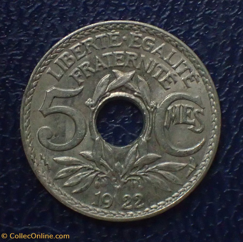 5 CENTIMES 1922 Lindauer Poissy petit module monnaies france modernes 5 centimes 1922 lindauer poissy petit module