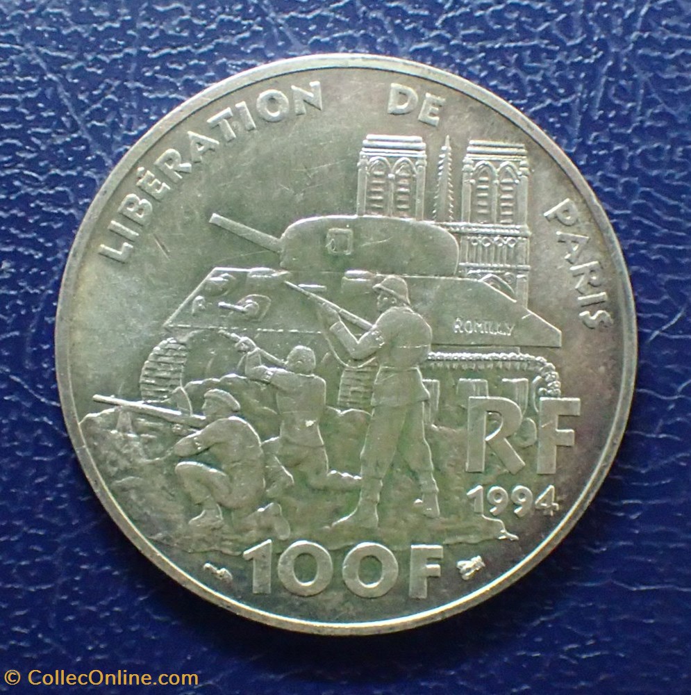100 FRANCS 1994 Libération de Paris: Descente des Champs-Elysées monnaie france moderne 100 francs 1994 liberation de paris descente des champs elysees