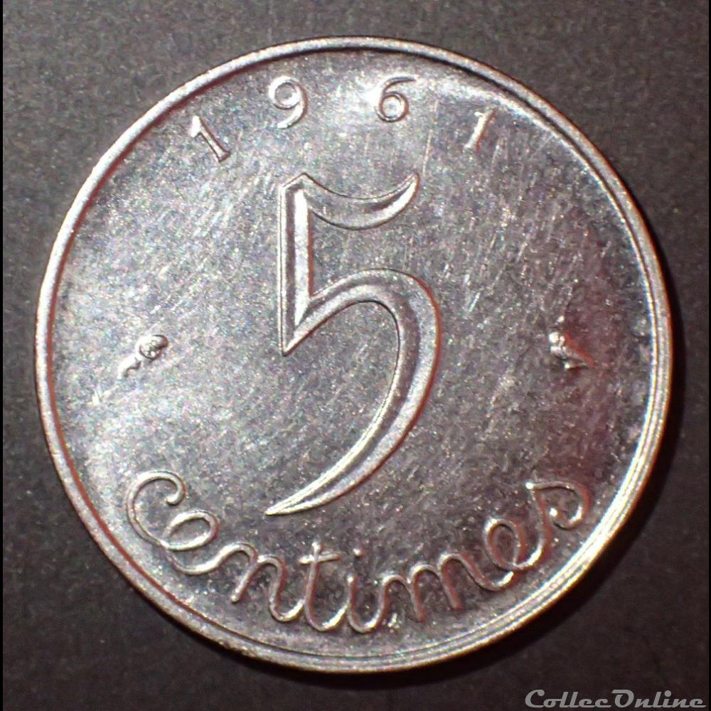 5 CENTIMES Epi 1961 monnaie france moderne 5 centimes epi 1961