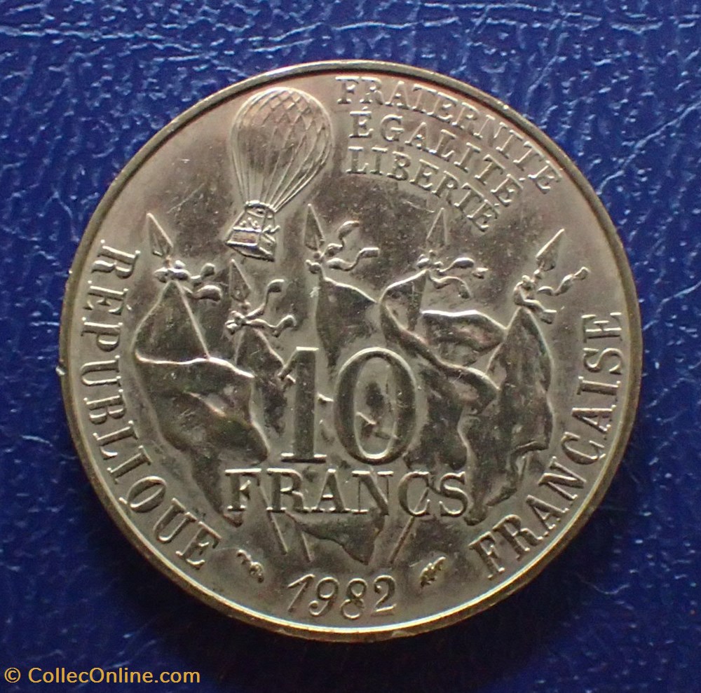 monnaies france modernes 10 francs gambetta 1982