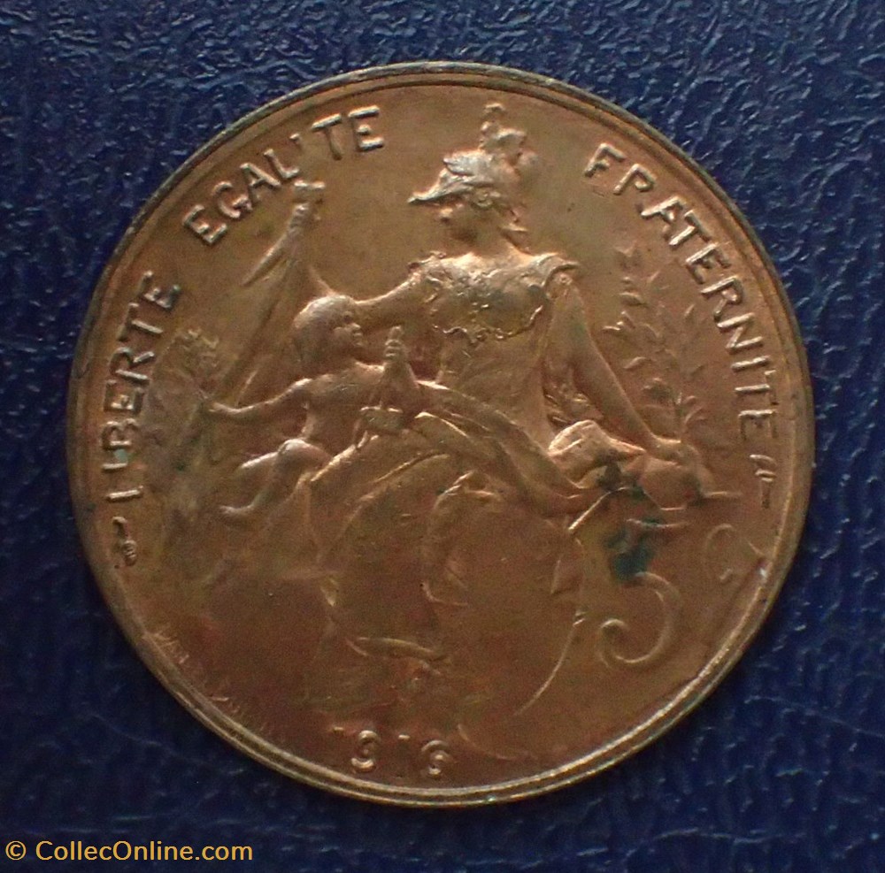 5 CENTIMES 1916 Daniel-Dupuis monnaies france modernes 5 centimes 1916 daniel dupuis