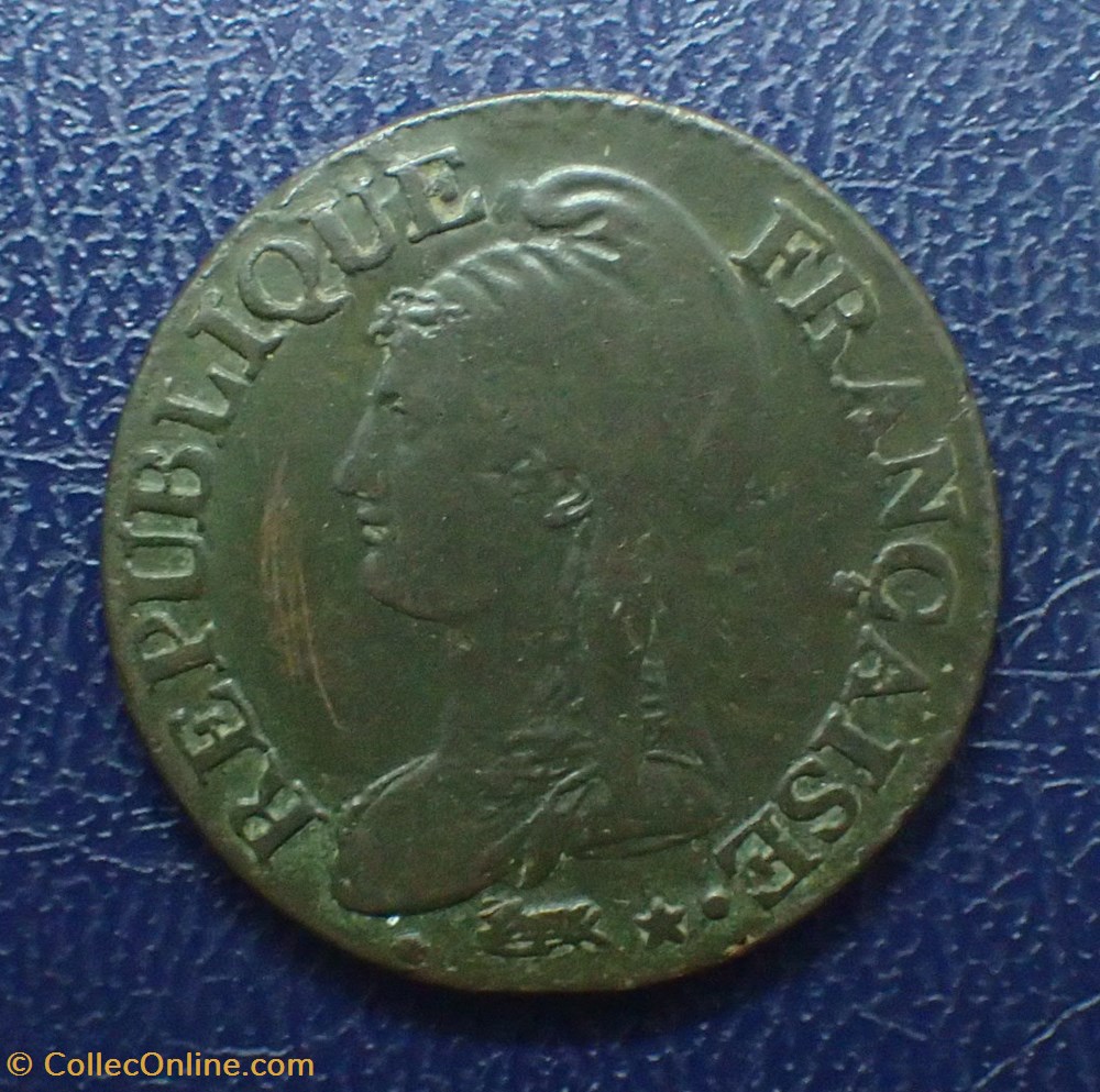 5 CENTINES An 7 A Dupré monnaies france modernes 5 centines an 7 a dupre