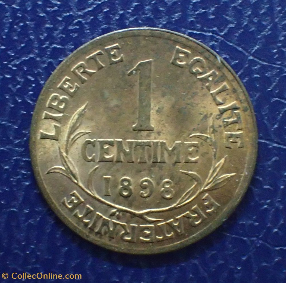 1 Centimes 1898 Daniel-Dupuis monnaies france modernes 1 centimes 1898 daniel dupuis