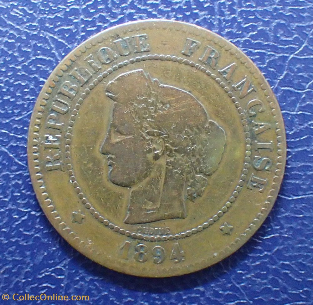 5 CENTIMES 1894 A Cérès monnaie france moderne 5 centimes 1894 a ceres