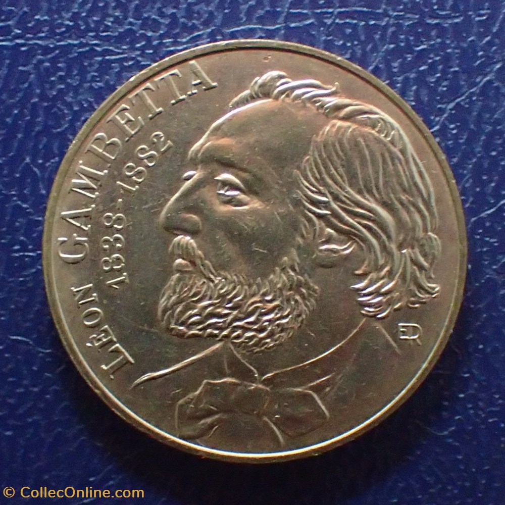 monnaies france modernes 10 francs gambetta 1982