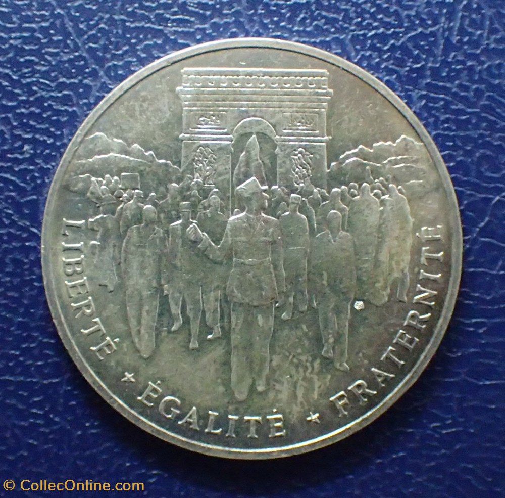 100 FRANCS 1994 Libération de Paris: Descente des Champs-Elysées monnaie france moderne 100 francs 1994 liberation de paris descente des champs elysees