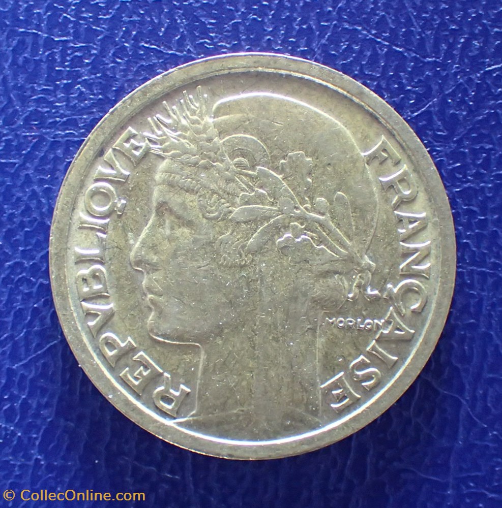 2 FRANCS 1936 Morlon Cupro- Aluminium - Monnaies - Monde - France