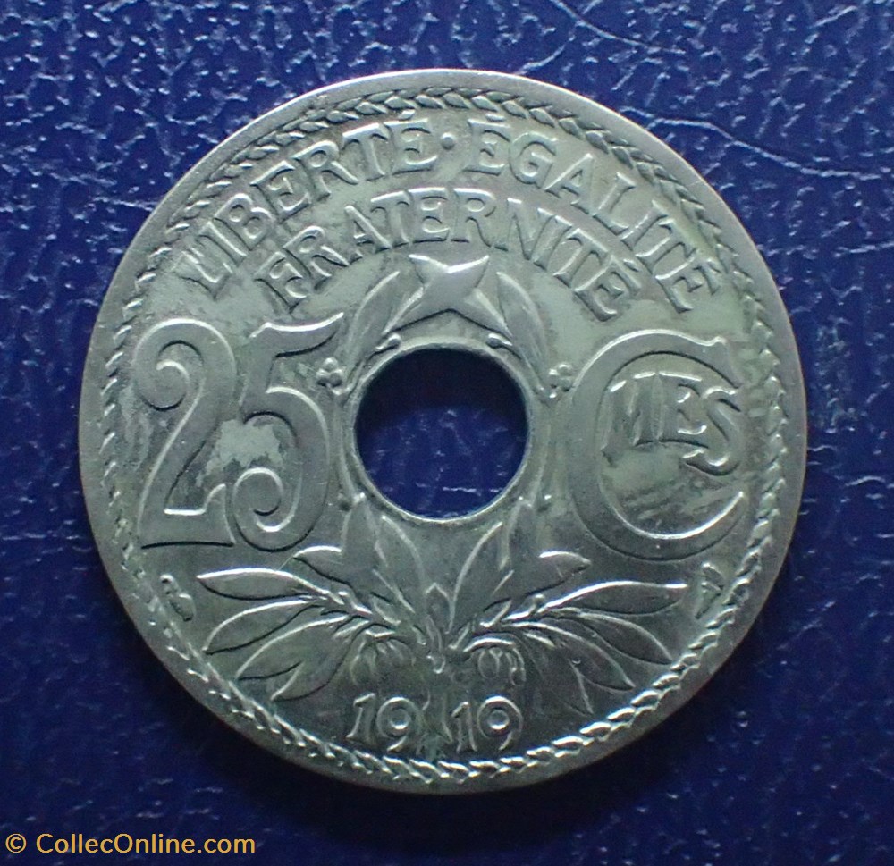 25 CENTIMES 1919 Lindauer monnaies france modernes 25 centimes 1919 lindauer
