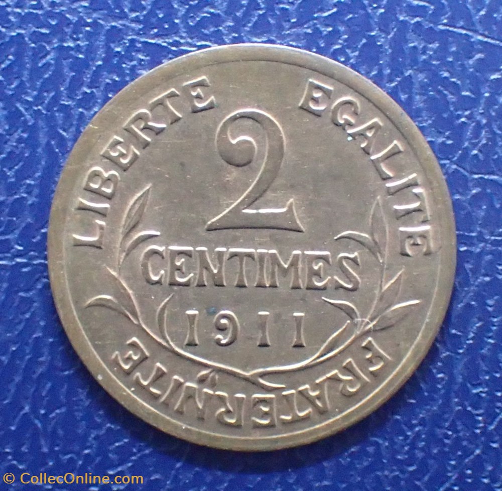 2 Centimes 1911 Daniel-Dupuis monnaies france modernes 2 centimes 1911 daniel dupuis