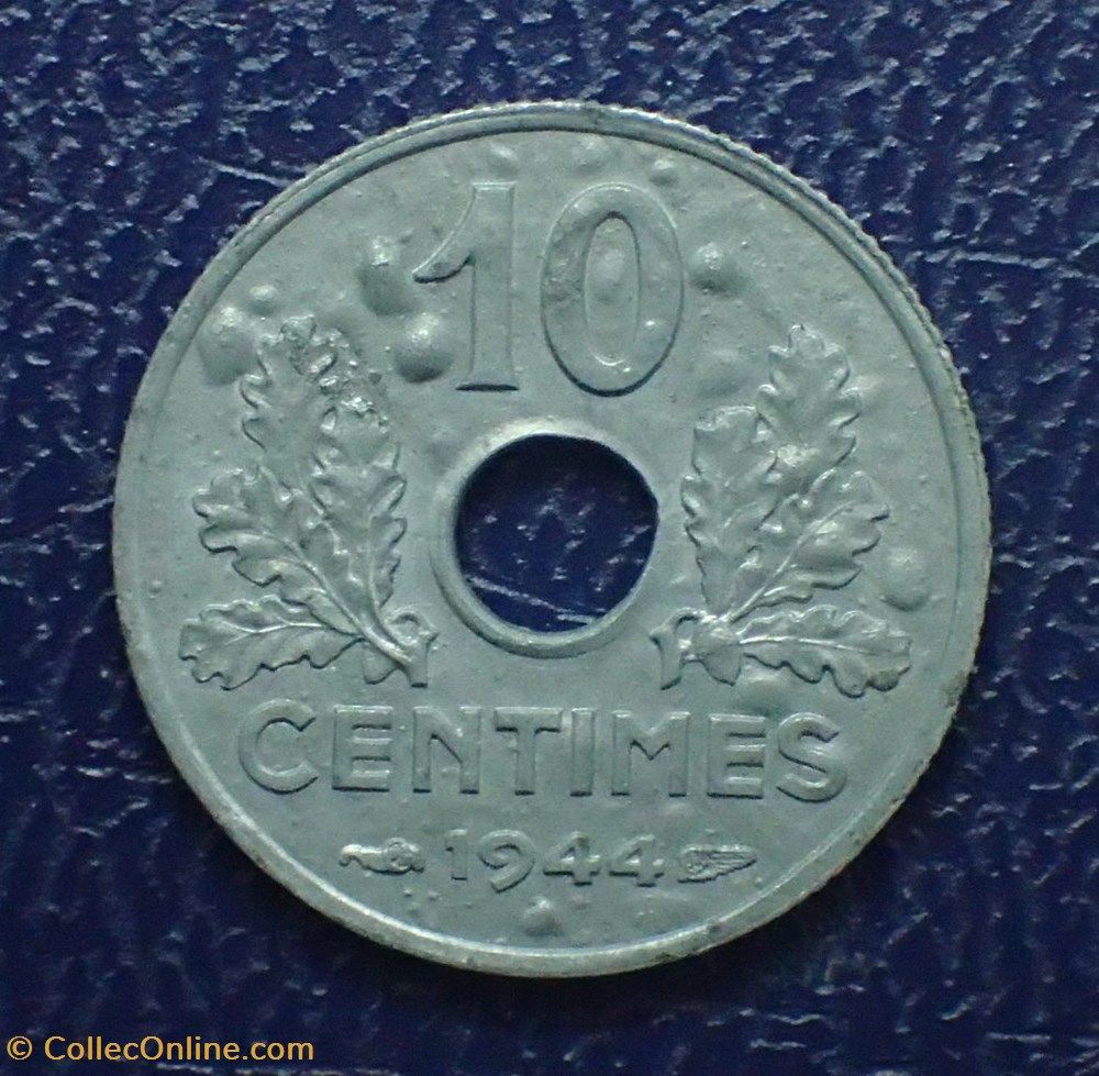 10 CENTIMES 1944 petit module monnaies france a modernes 10 centimes 1944 petit module