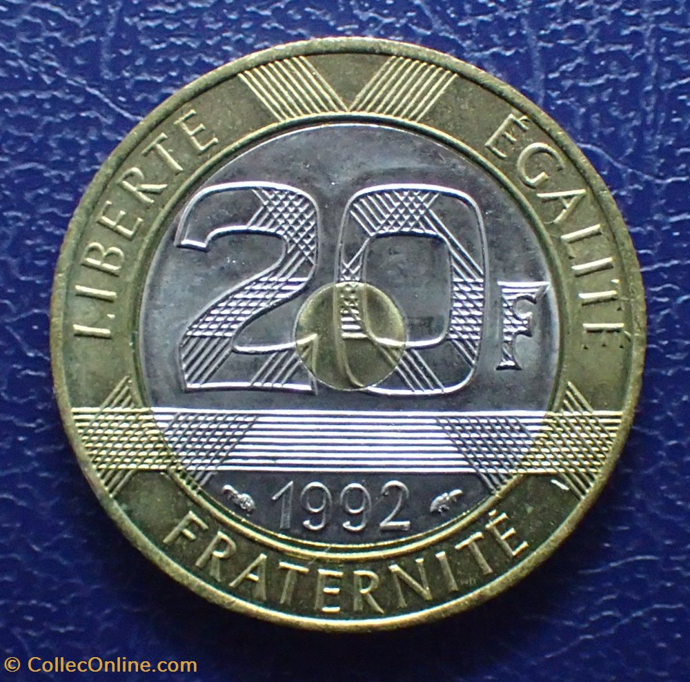 20 FRANCS Mont Saint-Michel 1992 V fermé monnaie france moderne 20 francs mont saint michel 1992 v ferme