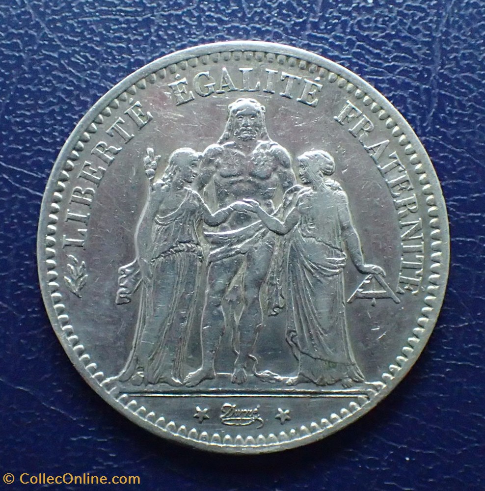 5 FRANCS 1876 A HERCULE monnaie france moderne 5 francs 1876 a hercule