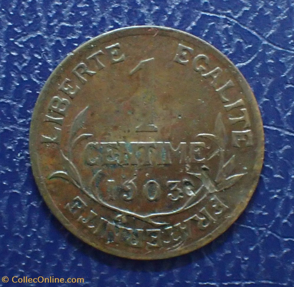 1 Centimes 1903 Daniel-Dupuis monnaies france modernes 1 centimes 1903 daniel dupuis