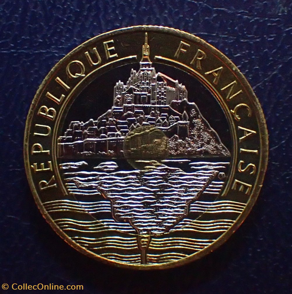 monnaies france modernes 20 francs 2001 mont saint michel