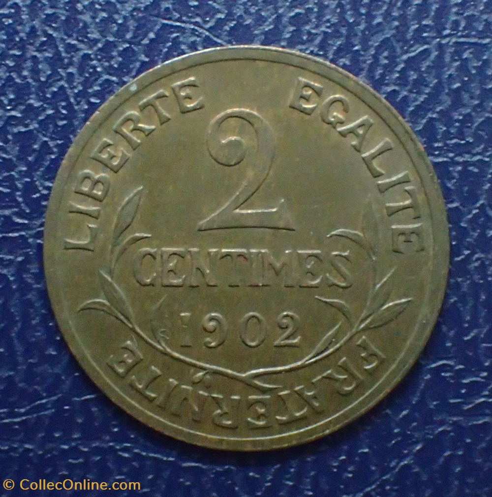 2 Centimes 1902 Daniel-Dupuis monnaies france modernes 2 centimes 1902 daniel dupuis