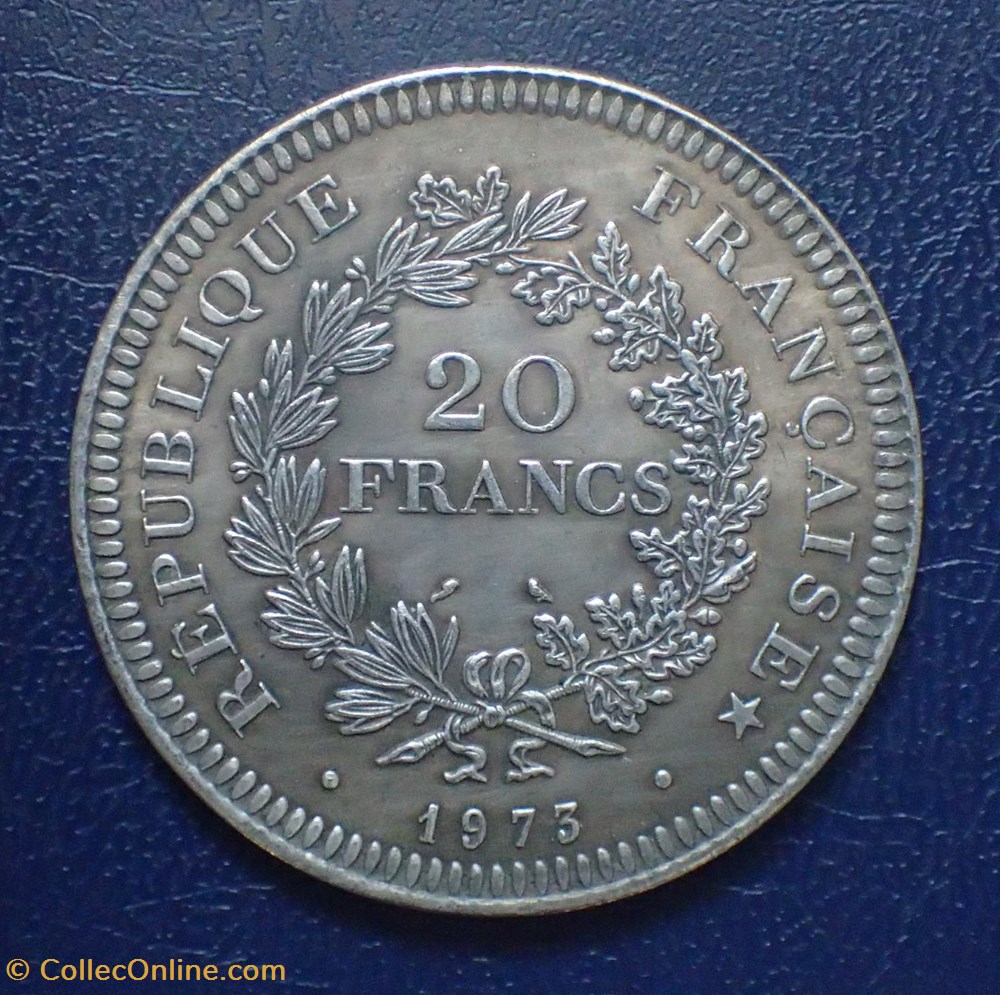 20 FRANCS 1973 Hercule COPIE monnaies france modernes 20 francs 1973 hercule copie