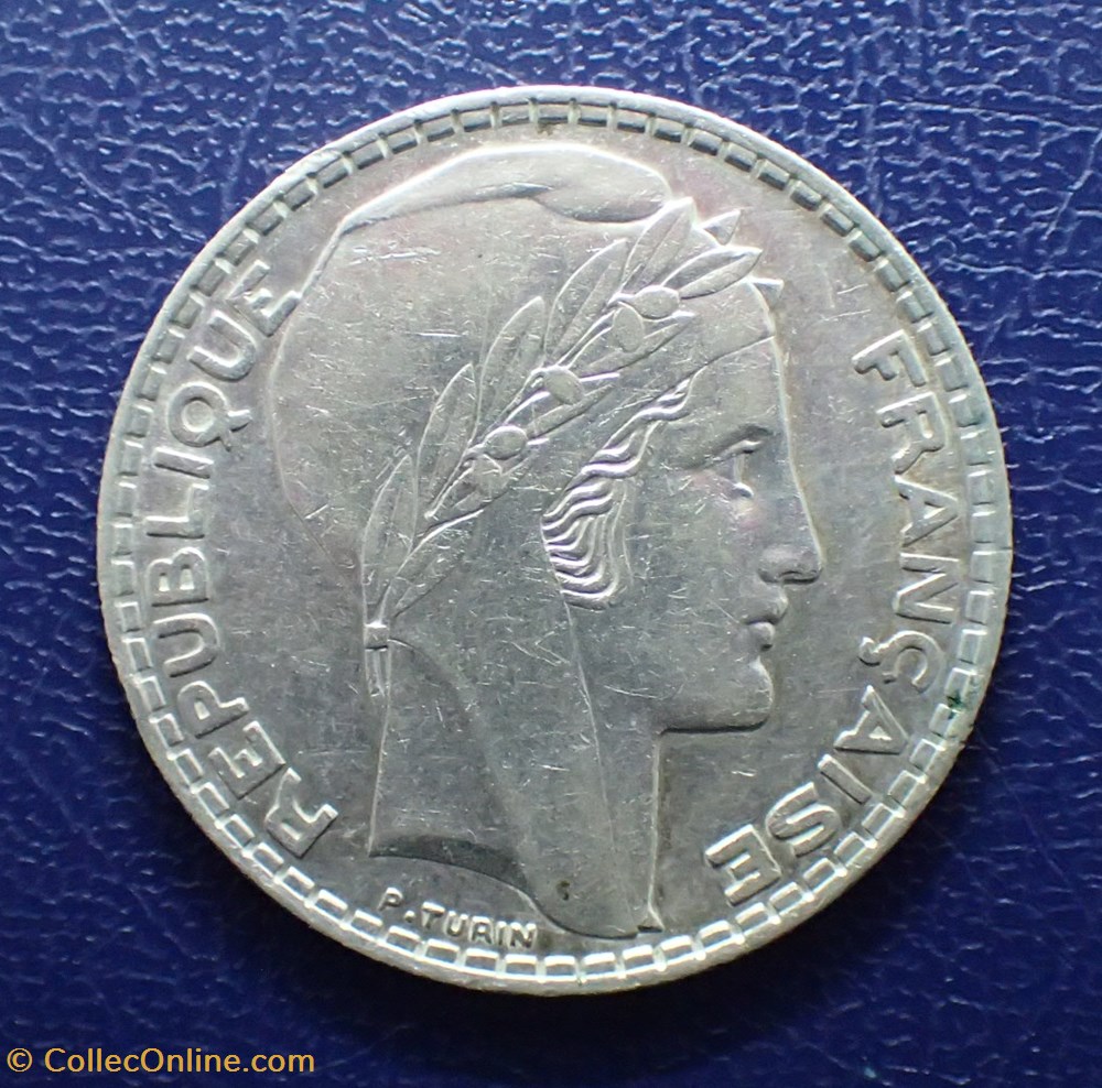 20 FRANCS 1938 Turin monnaie france moderne 20 francs 1938 turin