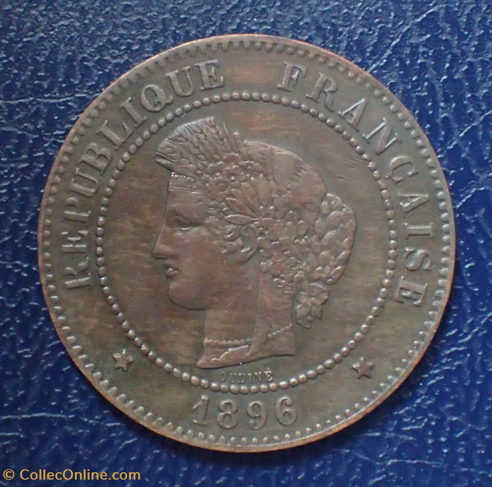 5 CENTIMES Cérès 1896 A Faisceau monnaies france modernes 5 centimes ceres 1896 a faisceau