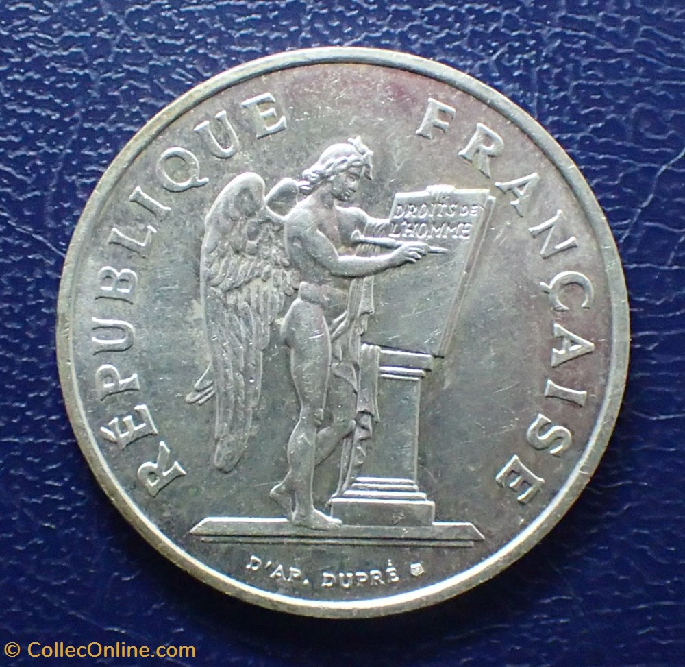 100 FRANCS 1989 Droits de l'Homme monnaie france moderne 100 francs 1989 droits de homme