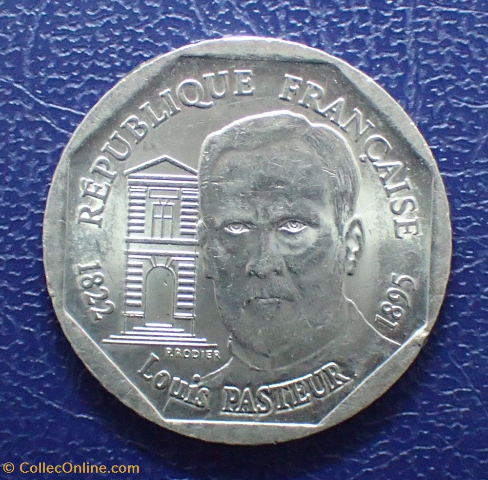 2 FRANCS 1995 Louis Pasteur monnaie france moderne 2 francs 1995 louis pasteur