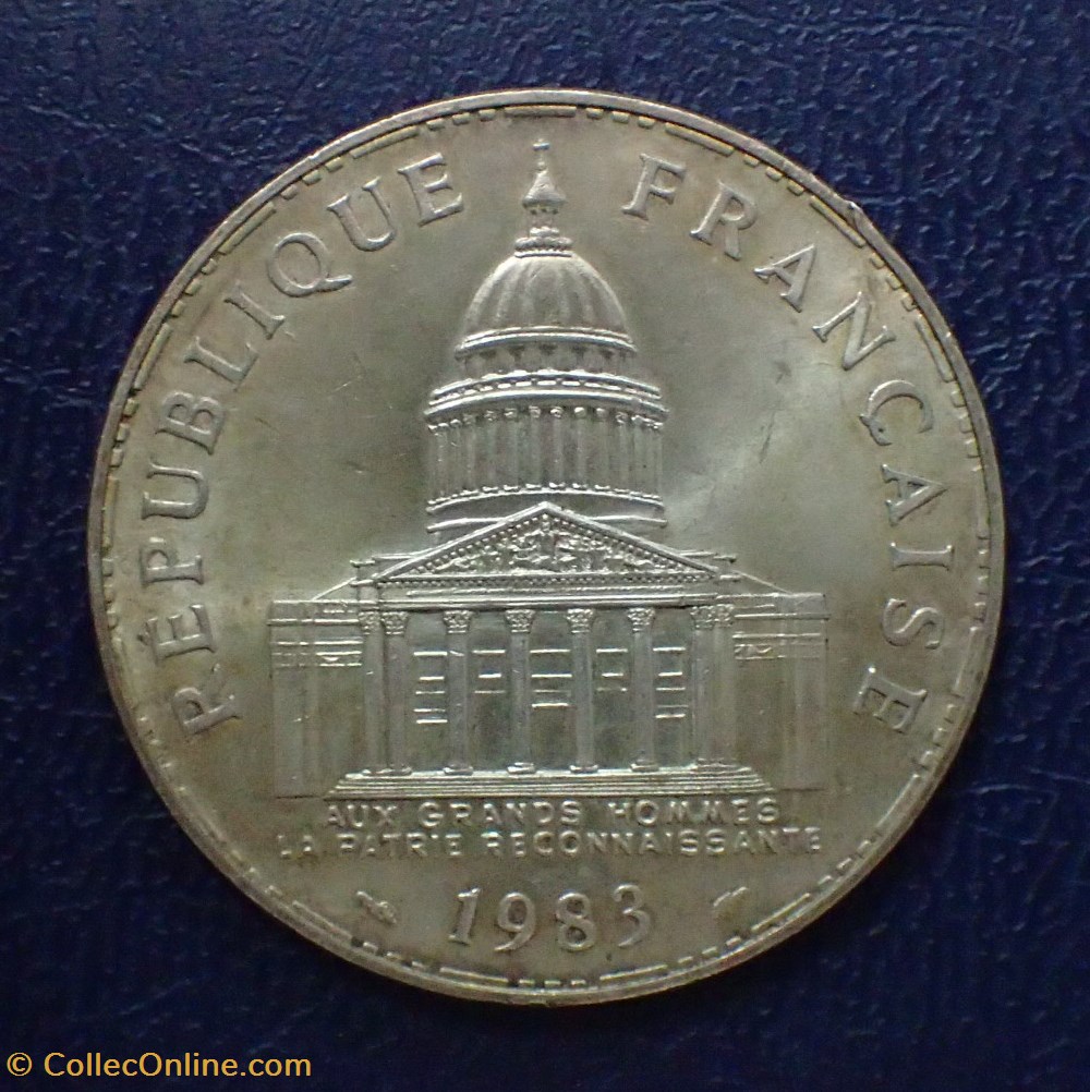 100 FRANCS Panthéon 1983 monnaies france modernes 100 francs pantheon 1983