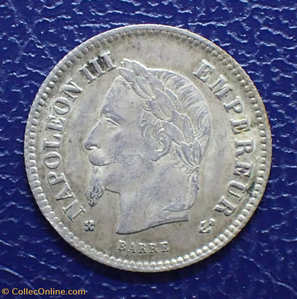 20 CENTIMES 1867 BB NAPOLEON III, tête laurée grand module monnaie france moderne 20 centimes 1867 bb napoleon iii tete lauree grand module