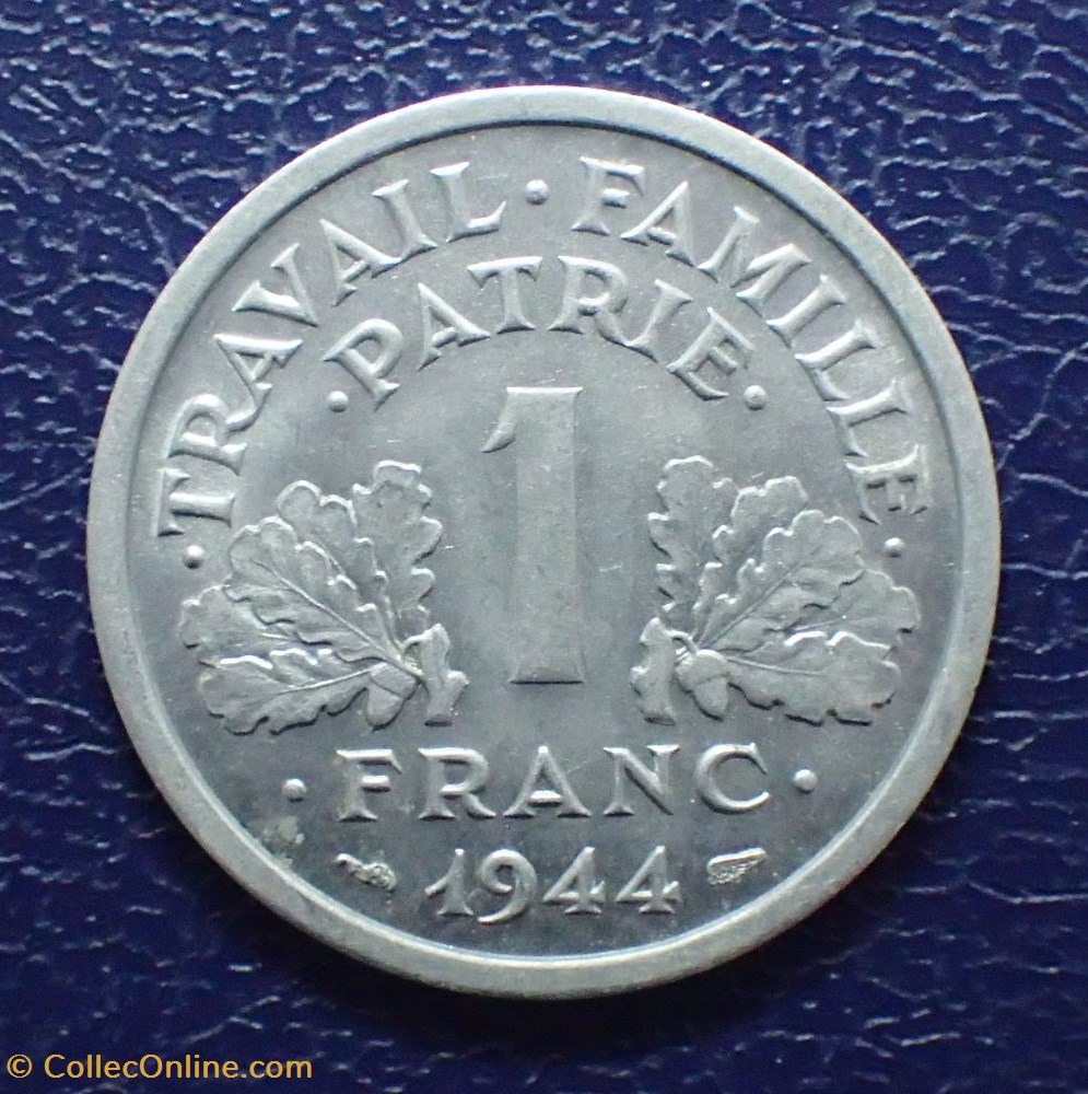 1 FRANC 1944 B Bazor monnaie france moderne 1 franc 1944 b bazor