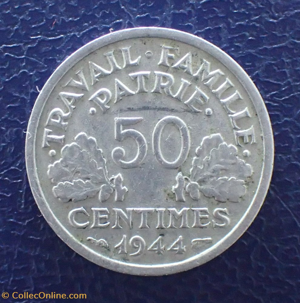 50 Centimes 1944 C Bazor monnaie france moderne 50 centimes 1944 c bazor
