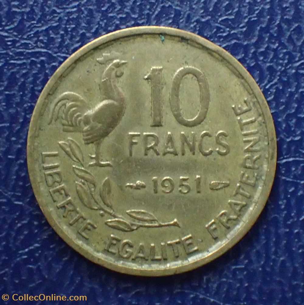 10 FRANCS 1951 Guiraud monnaies france modernes 10 francs 1951 guiraud