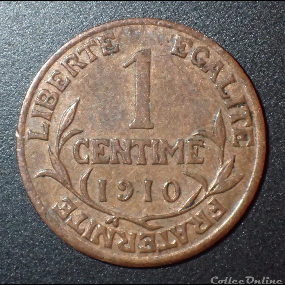 1 Centimes Daniel-Dupuis 1910 monnaie france moderne 1 centimes daniel dupuis 1910