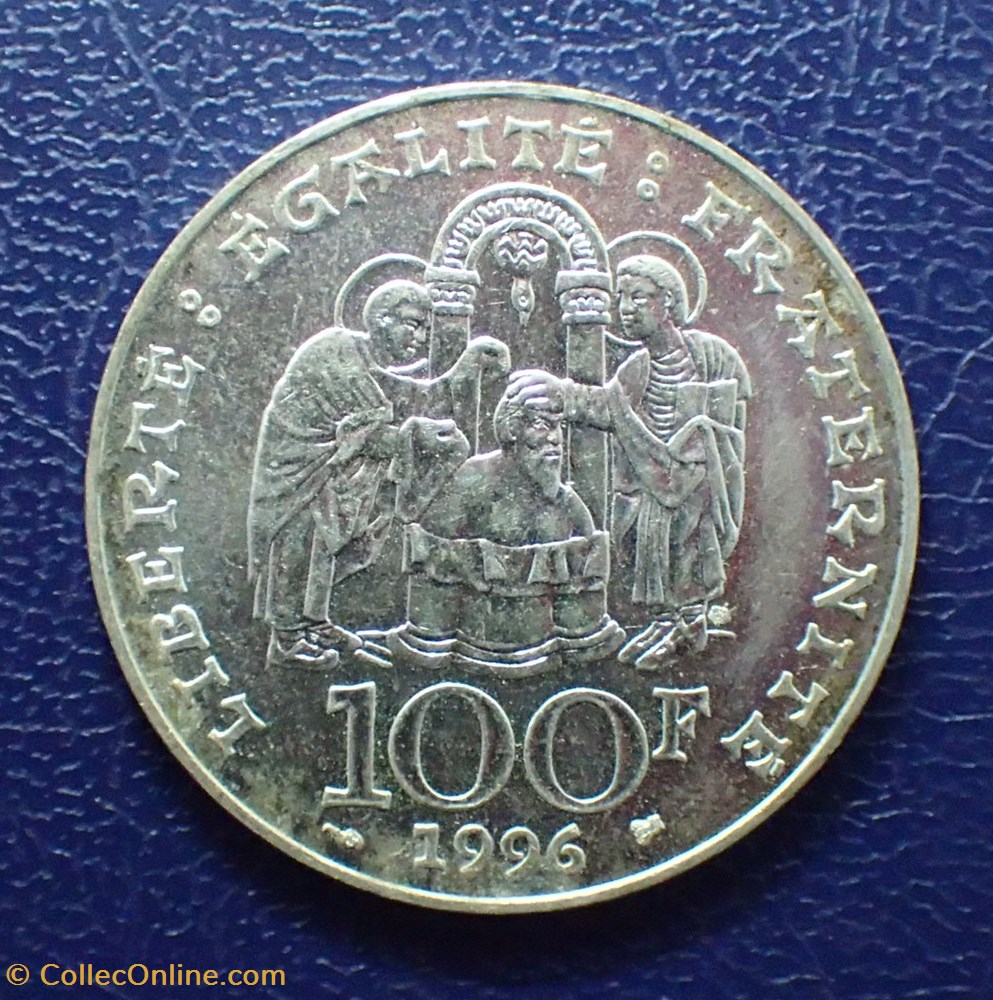 100 FRANCS 1996 Clovis monnaie france moderne 100 francs 1996 clovis
