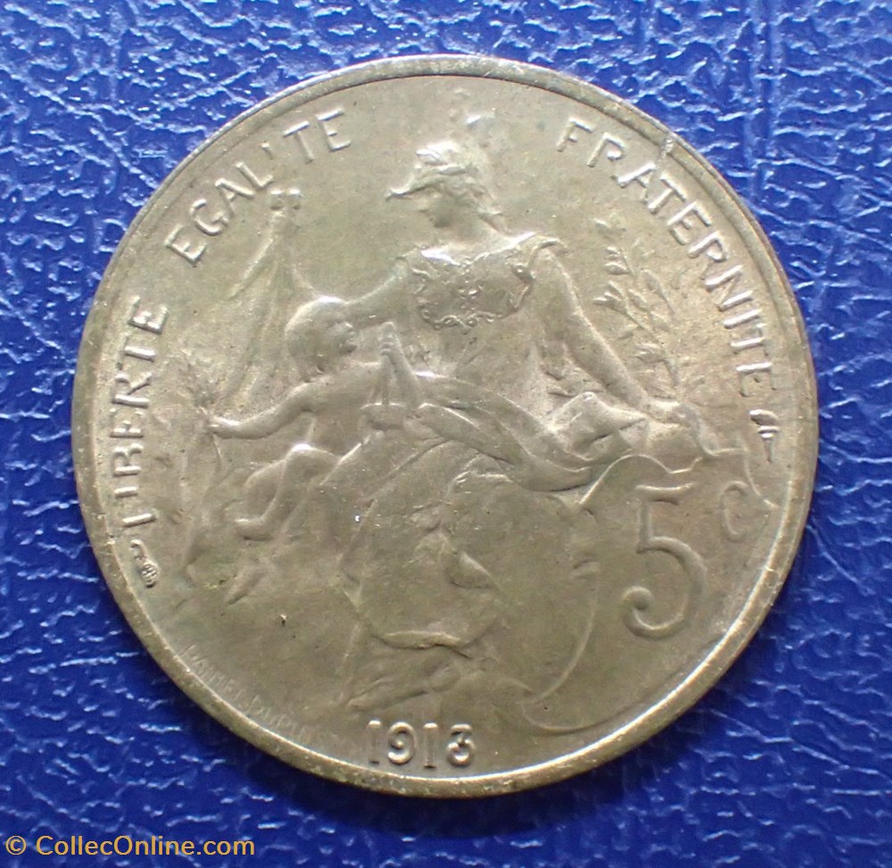 5 CENTIMES 1913 Daniel-Dupuis monnaie france moderne 5 centimes 1913 daniel dupuis
