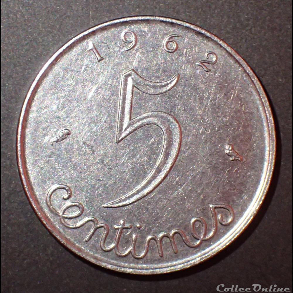 5 CENTIMES Epi 1962 monnaie france moderne 5 centimes epi 1962