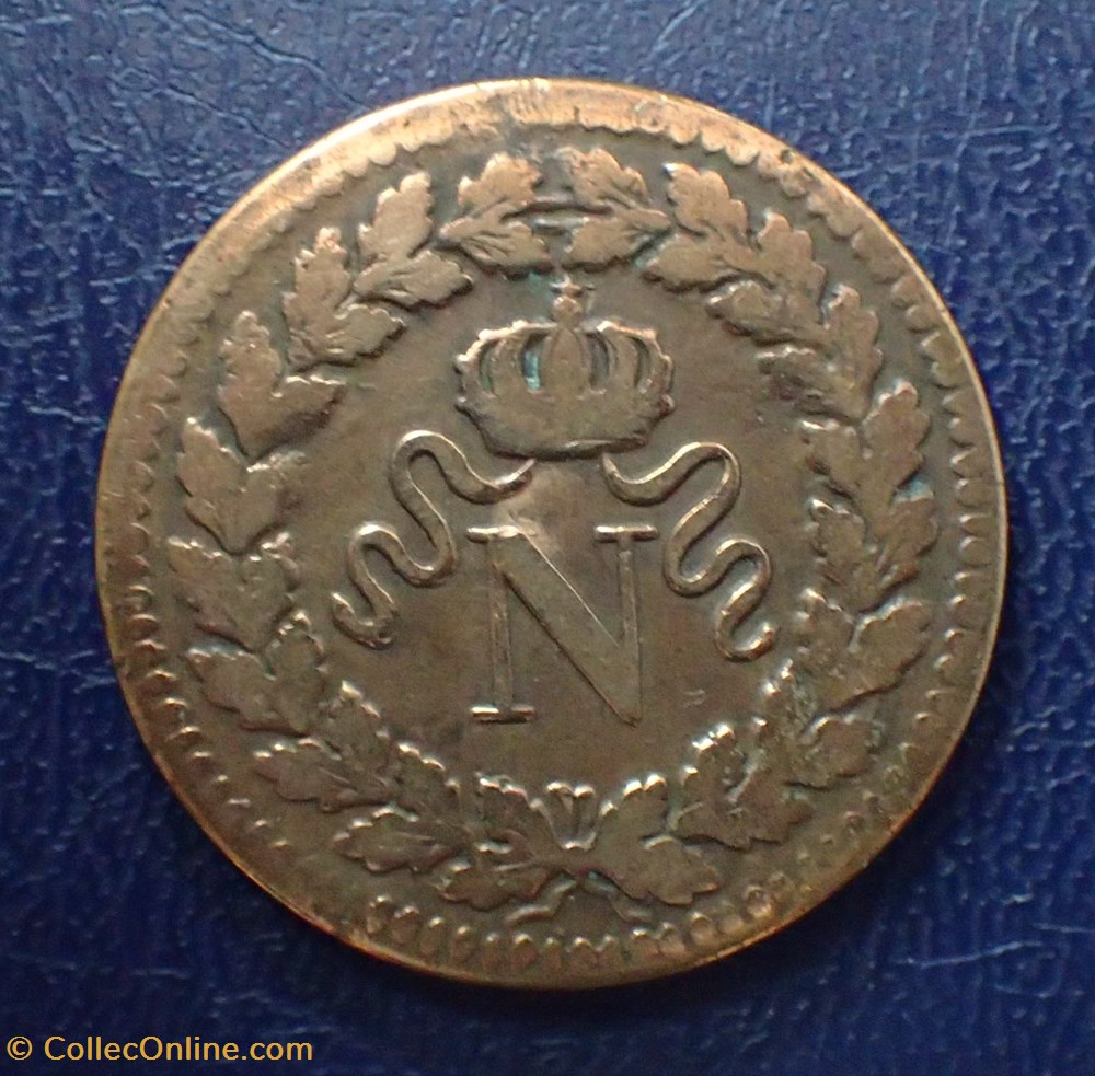 UN DECIME 1814 BB Napoléon I monnaies france modernes un decime 1814 bb napoleon i