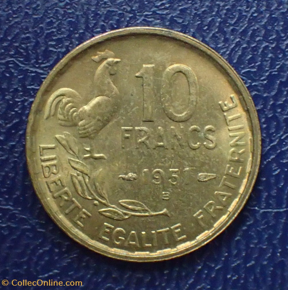 10 FRANCS 1951 B Guiraud monnaies france modernes 10 francs 1951 b guiraud