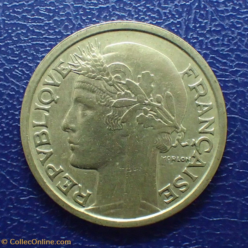 2 FRANCS 1940 Morlon cupro- aluminium monnaie france moderne 2 francs 1940 morlon cupro aluminium