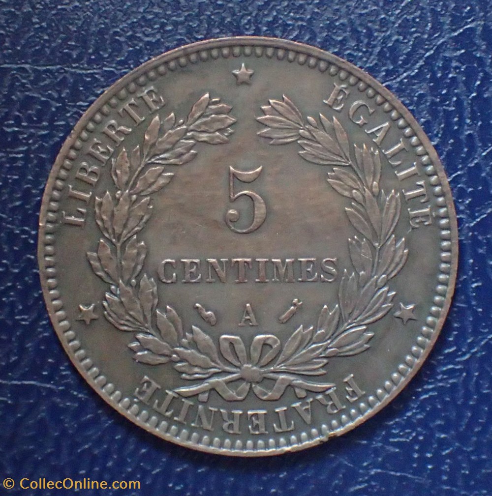 5 CENTIMES Cérès 1896 A Faisceau monnaies france modernes 5 centimes ceres 1896 a faisceau